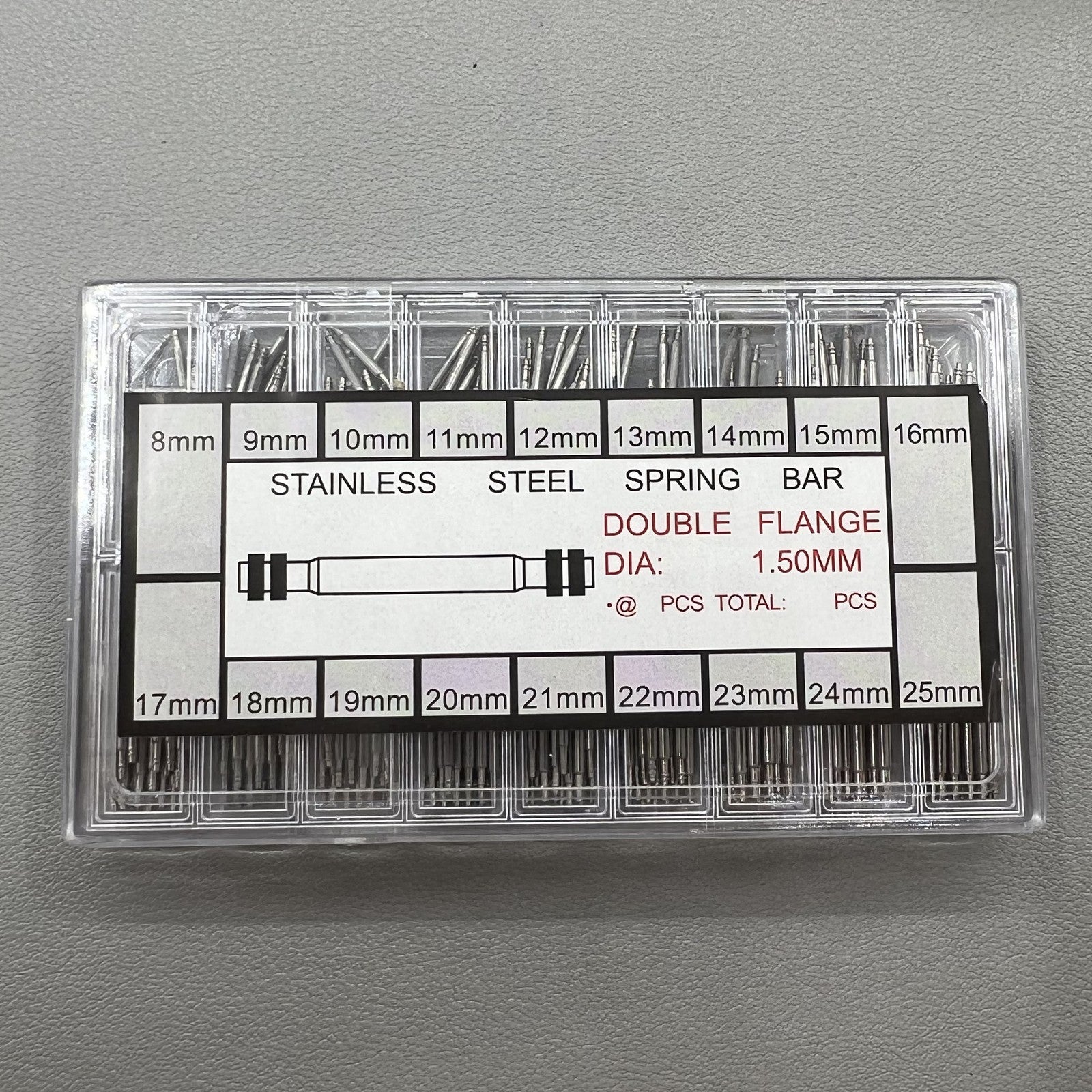 (360PCS) 8-25mm Watch Band Strap Spring Bars Stainless Steel Set Kit Link Pins