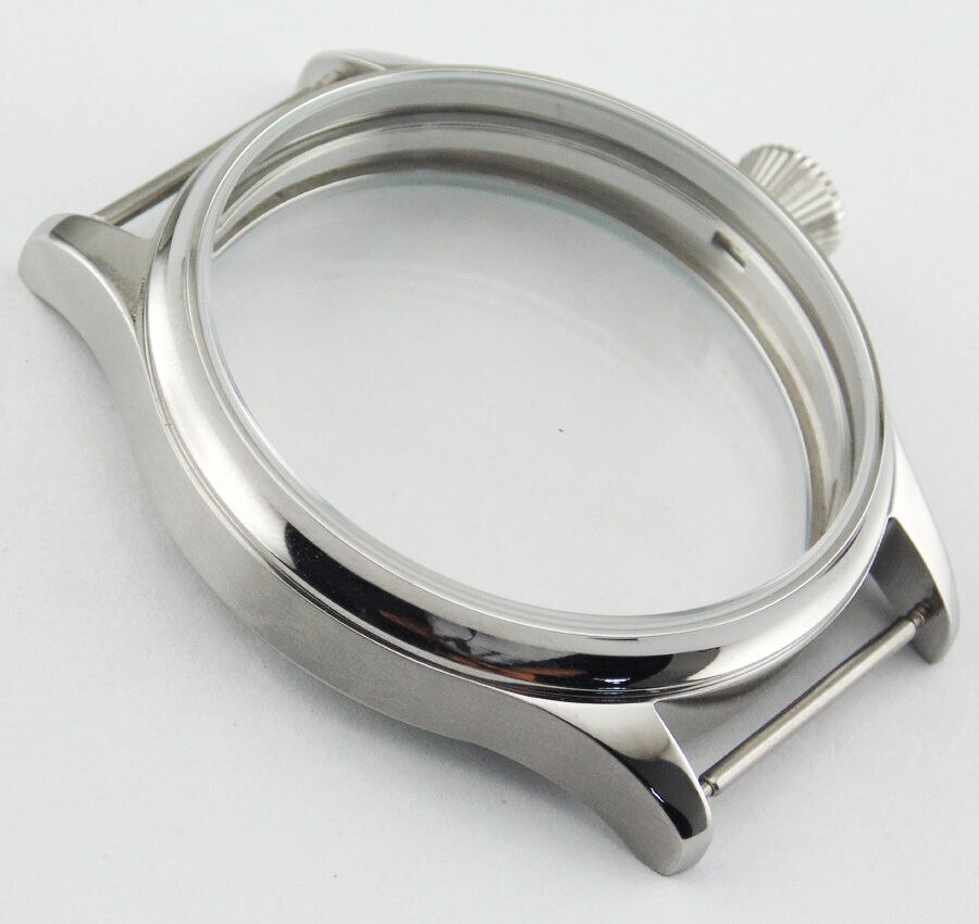 44mm Watch Case Stainless Steel Case for ETA 6497 or 6498 Seagull ST3600/ST3621