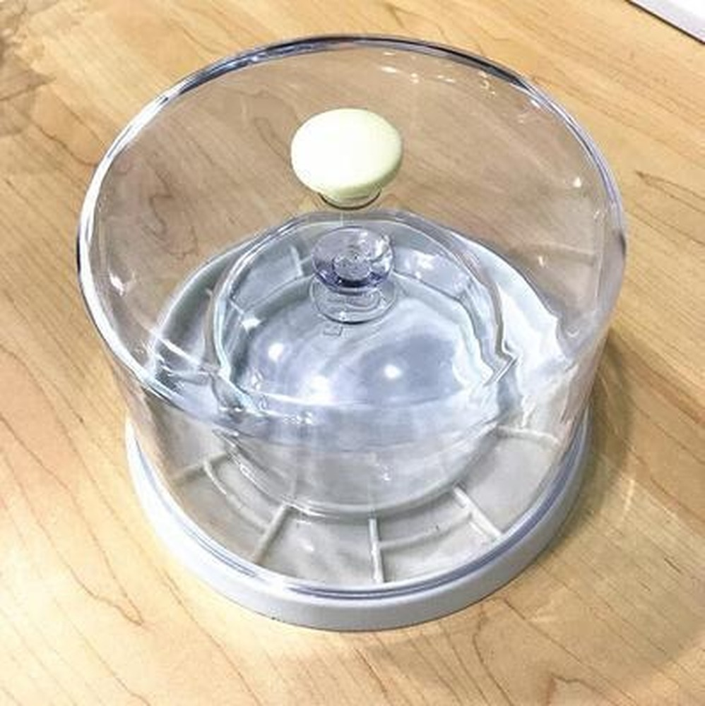 Two Plastic Transparent Double Dust Cover Watchmaker Watch Parts