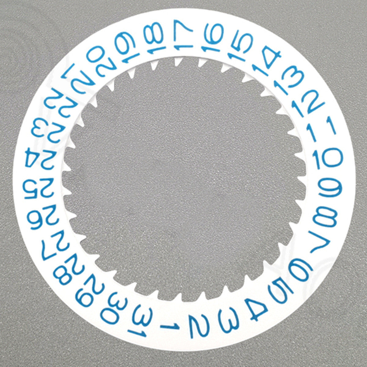 Blue Font White Date Disk Wheel for NH36 NH35 Movement D3 Crown Position 3.8