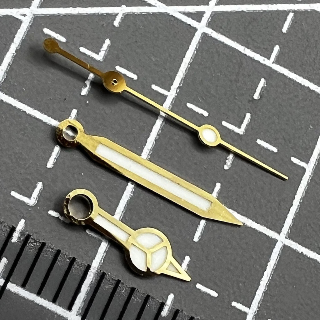 12.5mm Golden Trim C3 BGW-9 Blue Lume Watch Hands Set for SKX/SBBN NH35A/NH36