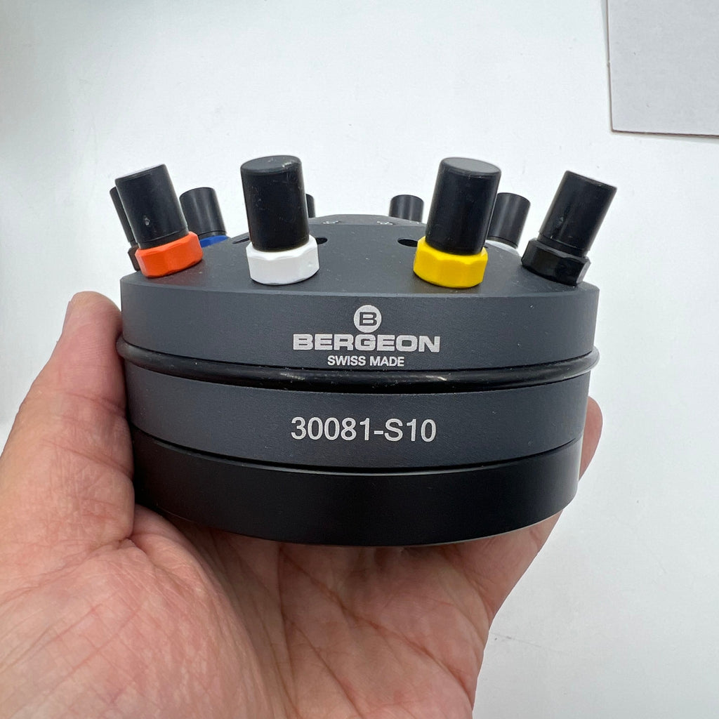 Swiss Bergeon 30081-S10 10 Ergonomic Screwdrivers Set With Rotating Stand
