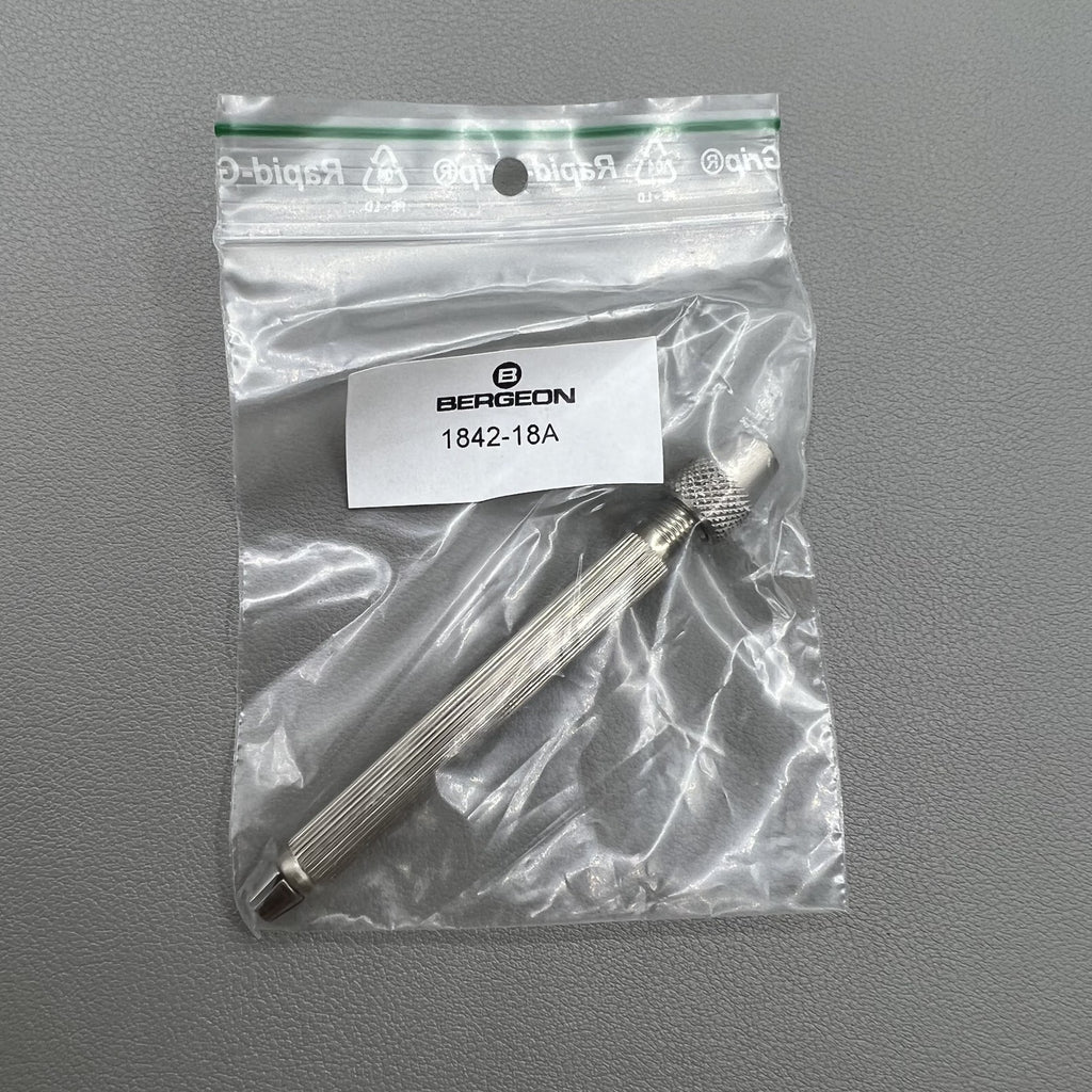 Swiss Bergeon 1842-18A Pin Vise with 2 Chucks 0 to 1.00mm and 0.80 to 2.00mm