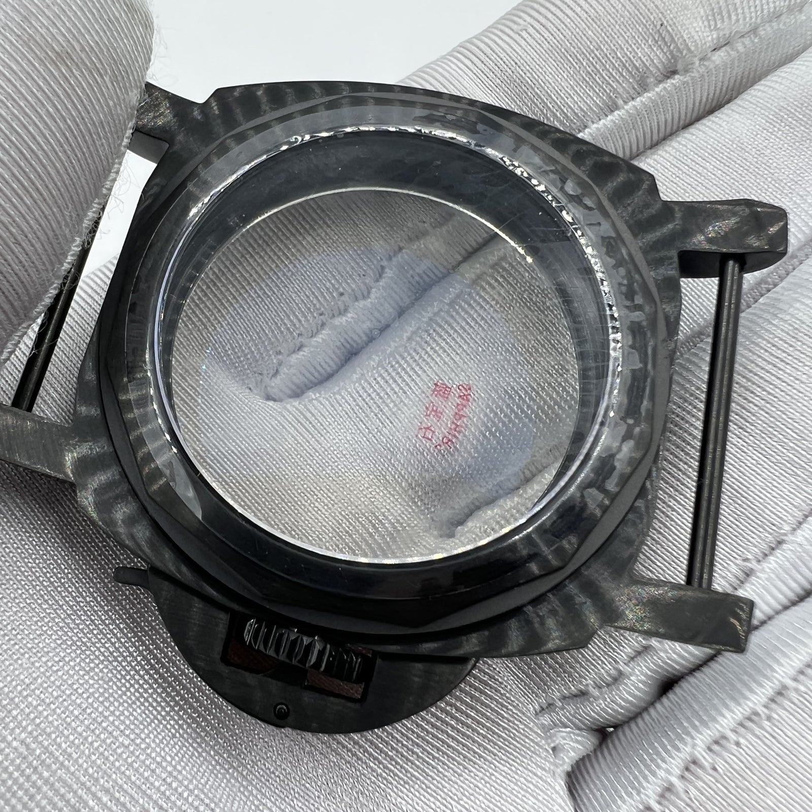 44mm 316L Black Sapphire Glass Watch Case for Seagull ST3600/ST3621/ETA6497/6498
