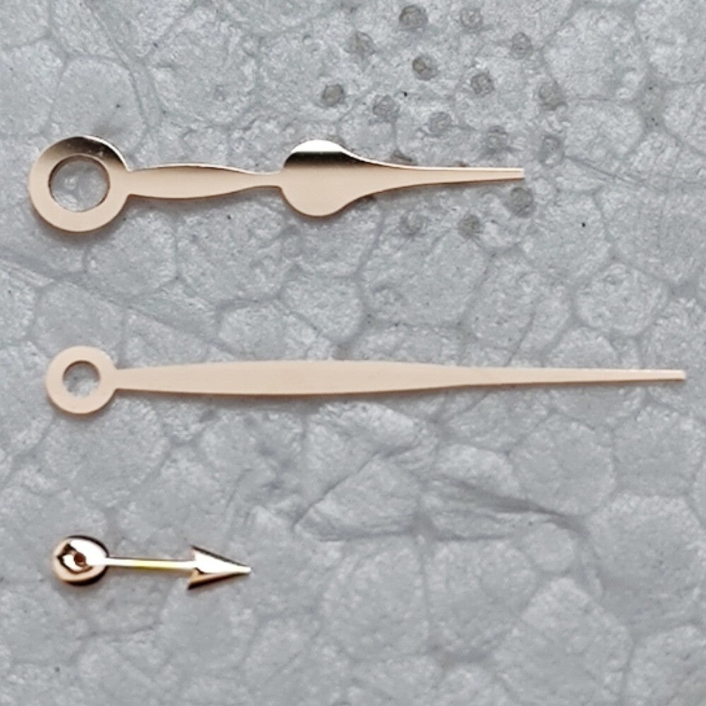 11.5x15.5x4.2mm Polished Rose Golden Watch Hand Set for Mingzhu 2813 Movement