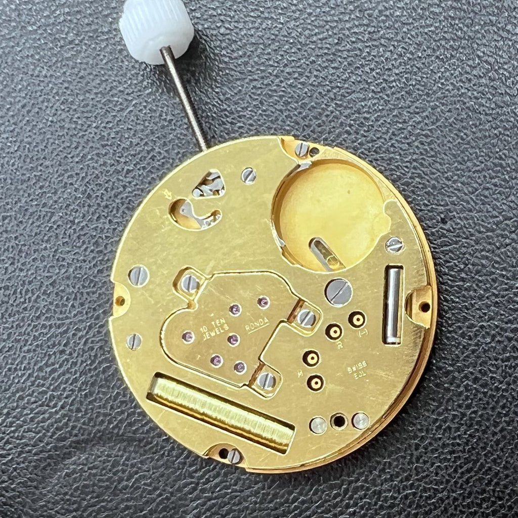Swiss Ronda 1004 Golden Watch Quartz Movement 2 Hands