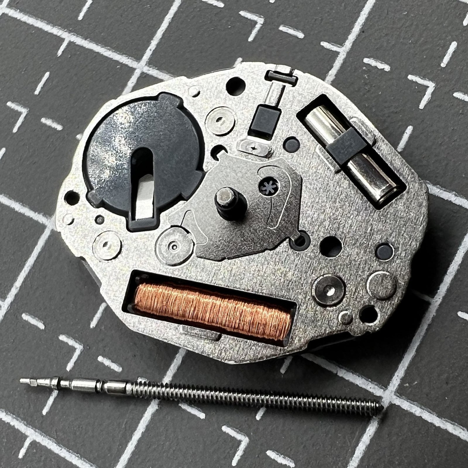 Miyota GL24 Quartz Movement 2 Hands Silver Movement