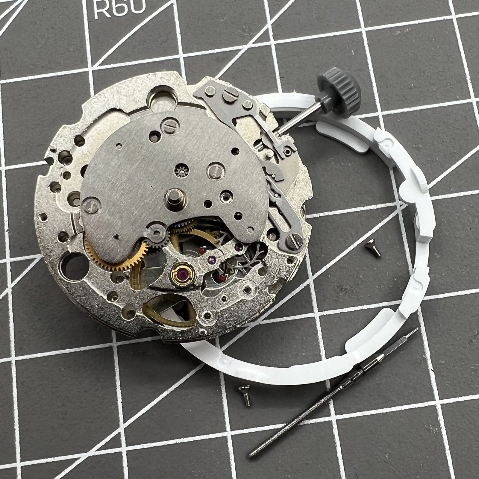 Miyota/Citizen 82S7 Silver Plated Japan Automatic Mechanical Movement