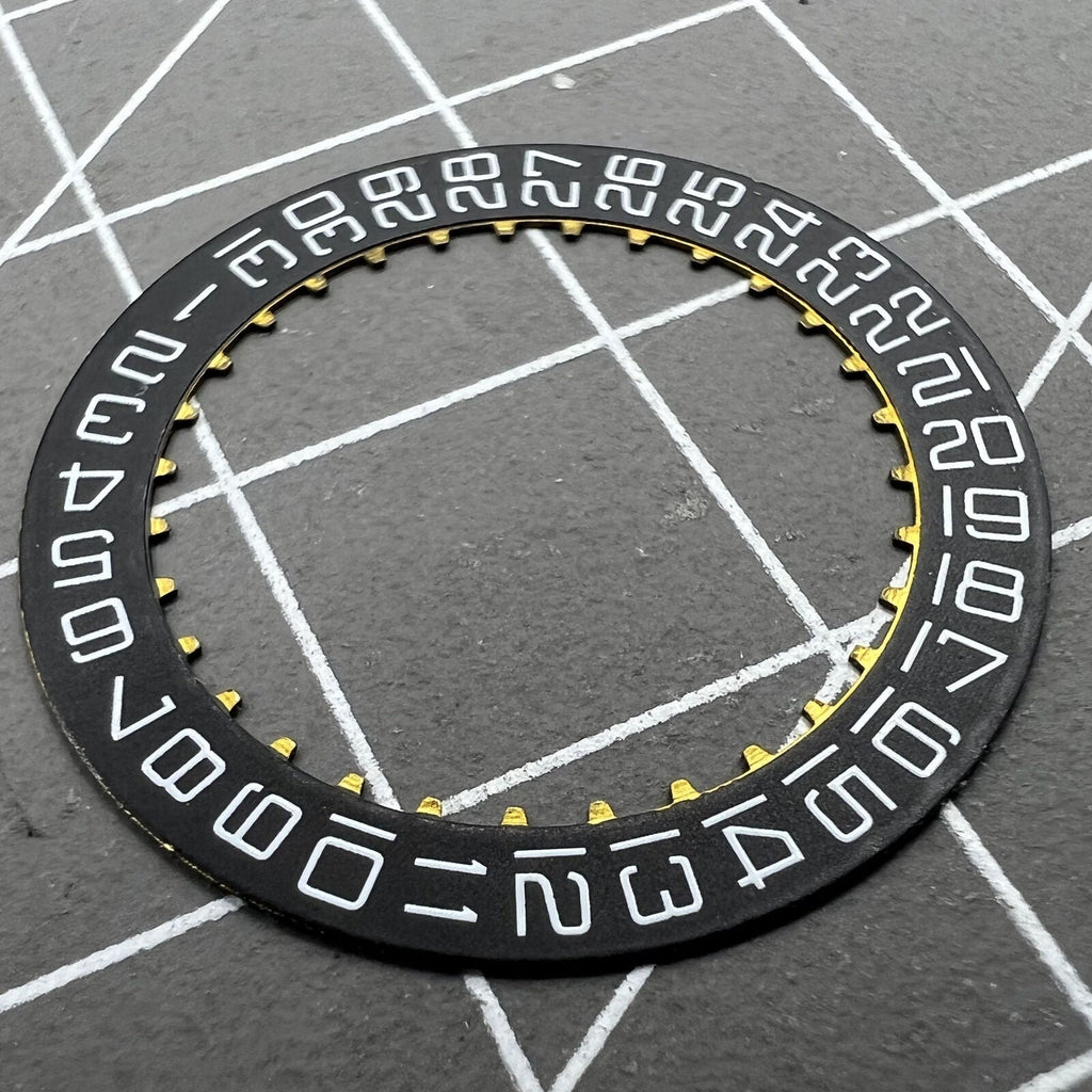 Swiss Black Date Disk Wheel Date Wheel Square Font for ETA2824 Date@3 Movement