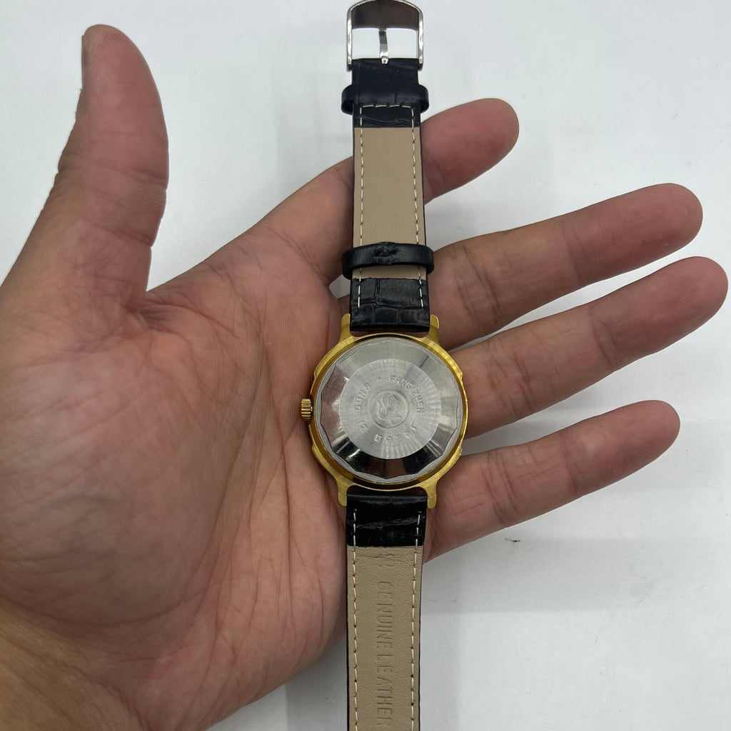 37mm Kongque Automatic Mechanical Watch 33 Jews Black Dial with Roman Numerals
