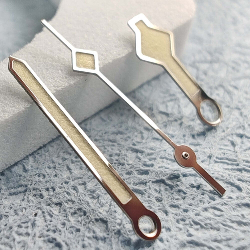 Snowflake Shape C3 Orange Lume Hands Set for NH34 NH35 NH36 NH38 NH39 NH70