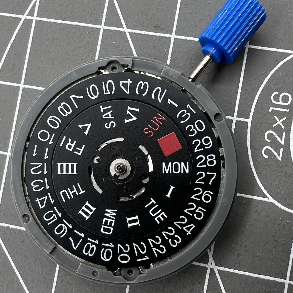 Black NH36 NH36A Roman Wheel Crown At 3.0 Automatic Mechanical Movement