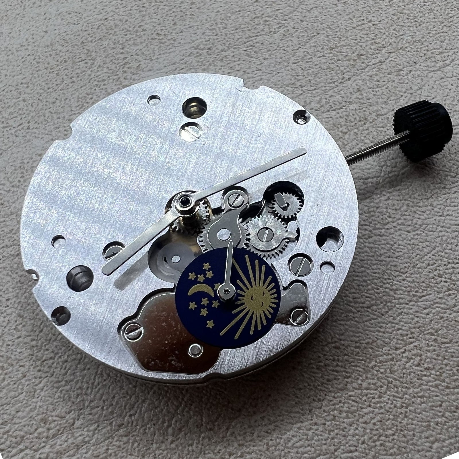 Modified Dandong 2824 Automatic Mechanical Movement Moon Phase At 6