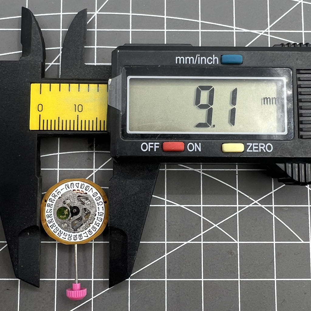 Miyota 9T13 Date at 3 Quartz Movement
