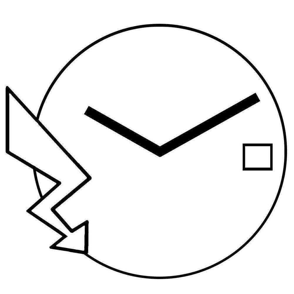 ETA E61.041 Watch Quartz Movement  2 Hands Date 3