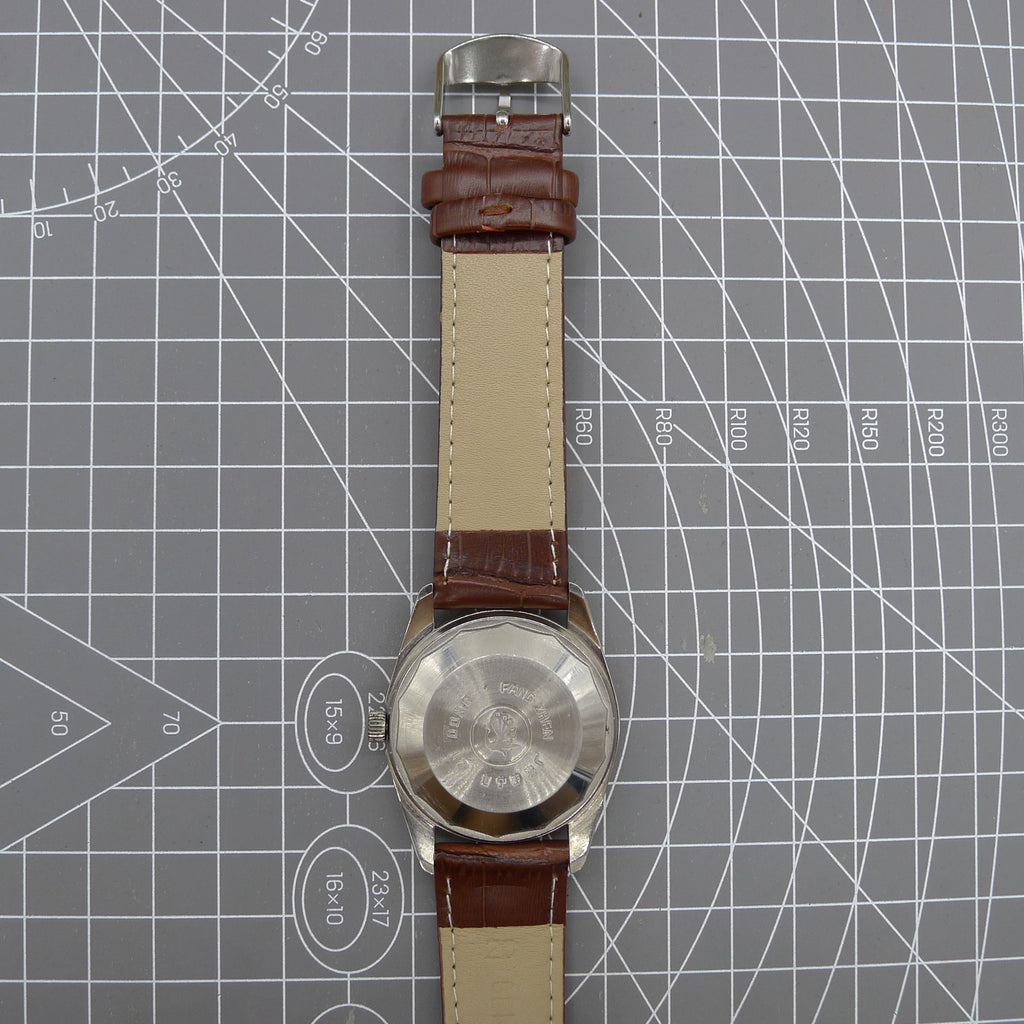 37mm Dandong Peacock Manual Mechanical Watch 33 Jews Golden Dial Single Calendar