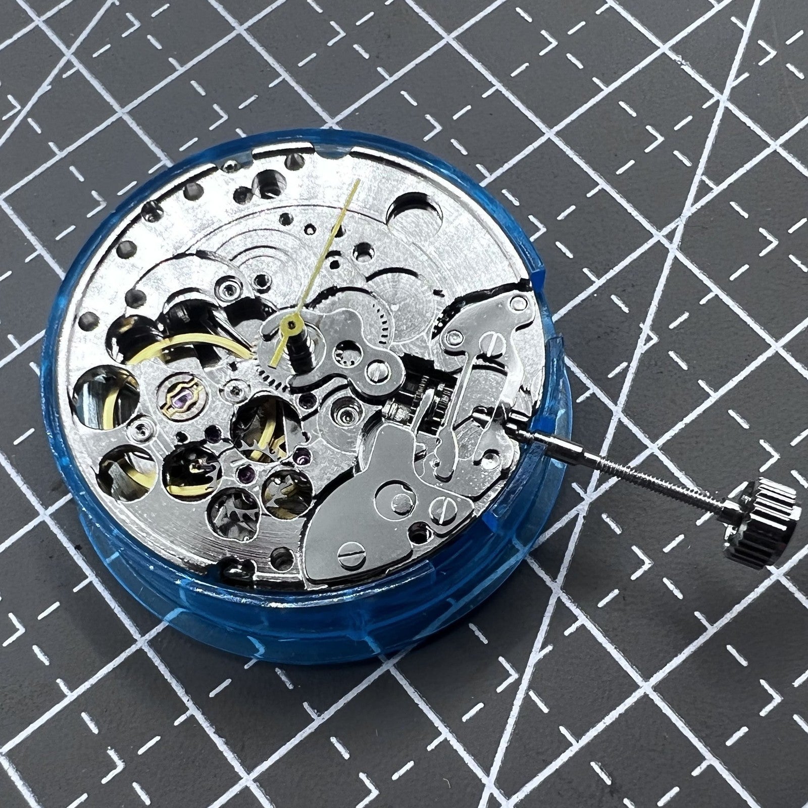 Tianjin ST16 Silver Hollow Automatic Mechanical Movement