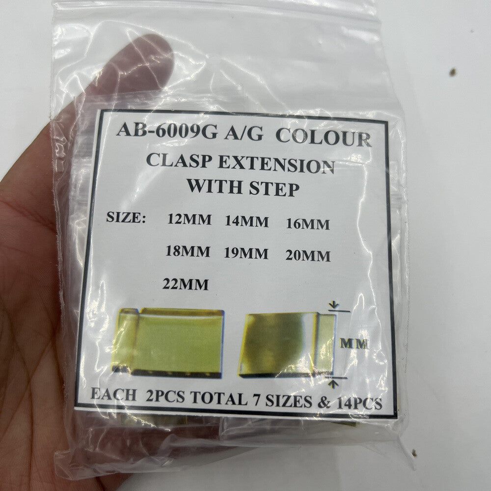 14pcs Gold Watch Strap Bracelet Extender Bands Clasp Extension Link