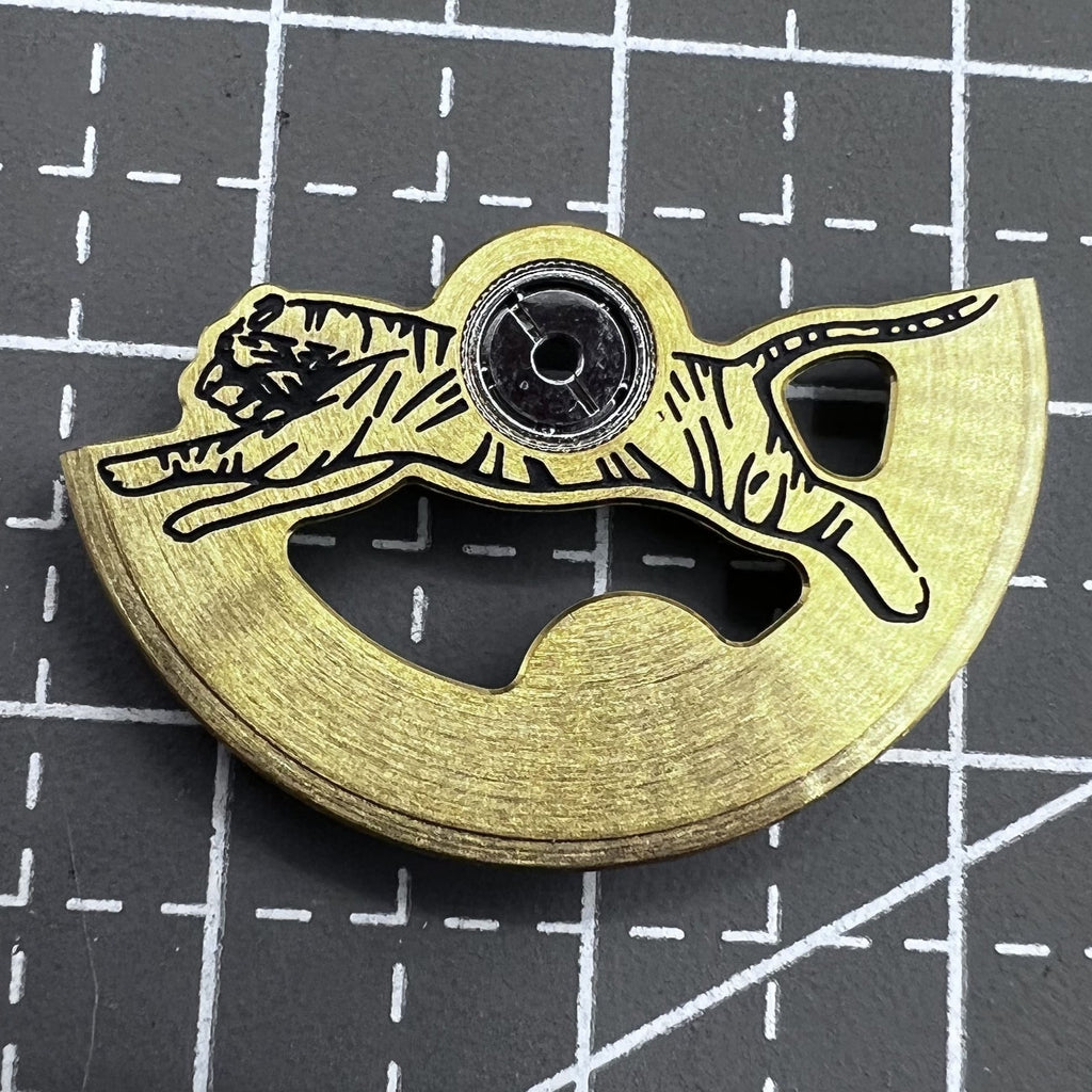 Golden Tiger Carved Rotor Oscillating Weight for Seiko NH35 NH36 Movement