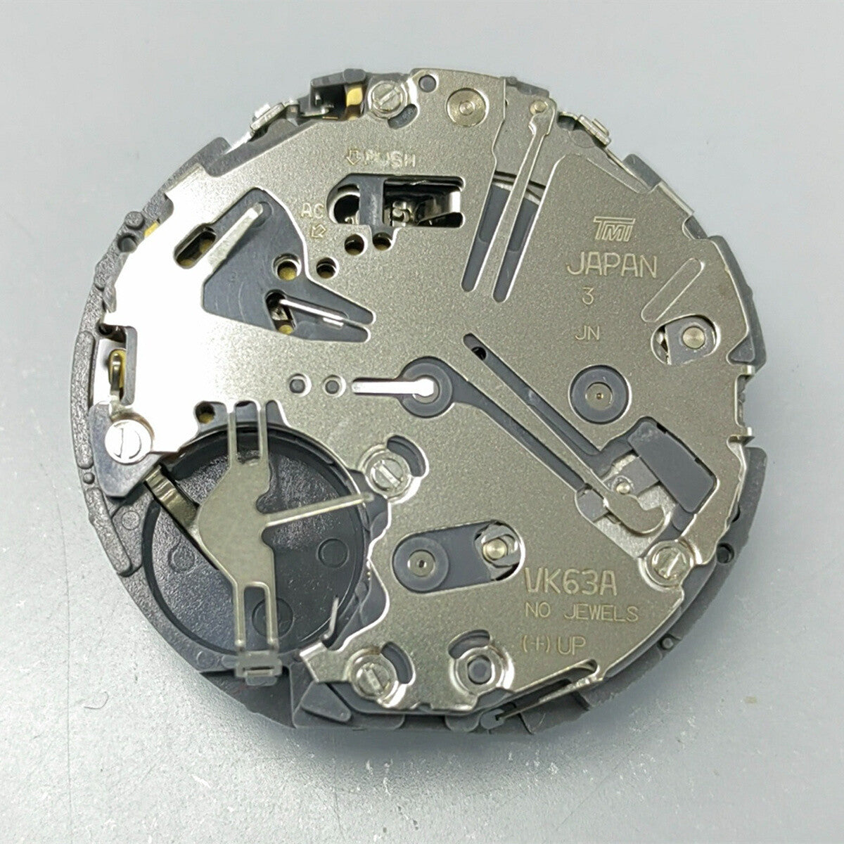 Black Disk Seiko VK63 Quartz Movement Japan Made Watch Part
