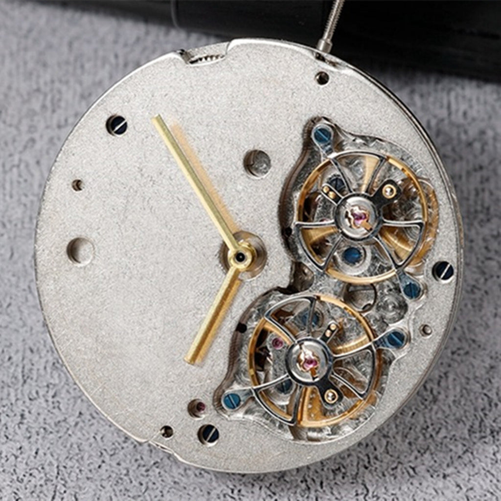 Silver China Made Multifunctional Automatic Mechanical Movement Double Flywheel