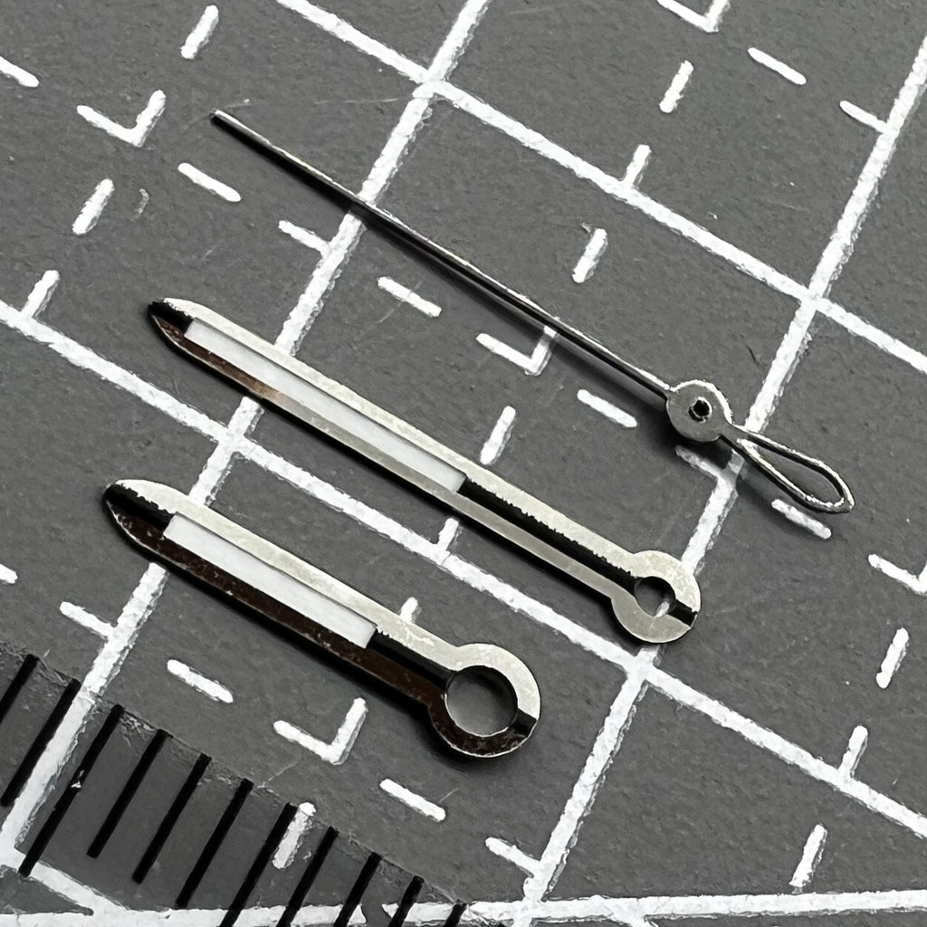 2 Sets/Pack Silver Trim Watch Hands Set for ETA 2824 2834 2836 2846 Movement
