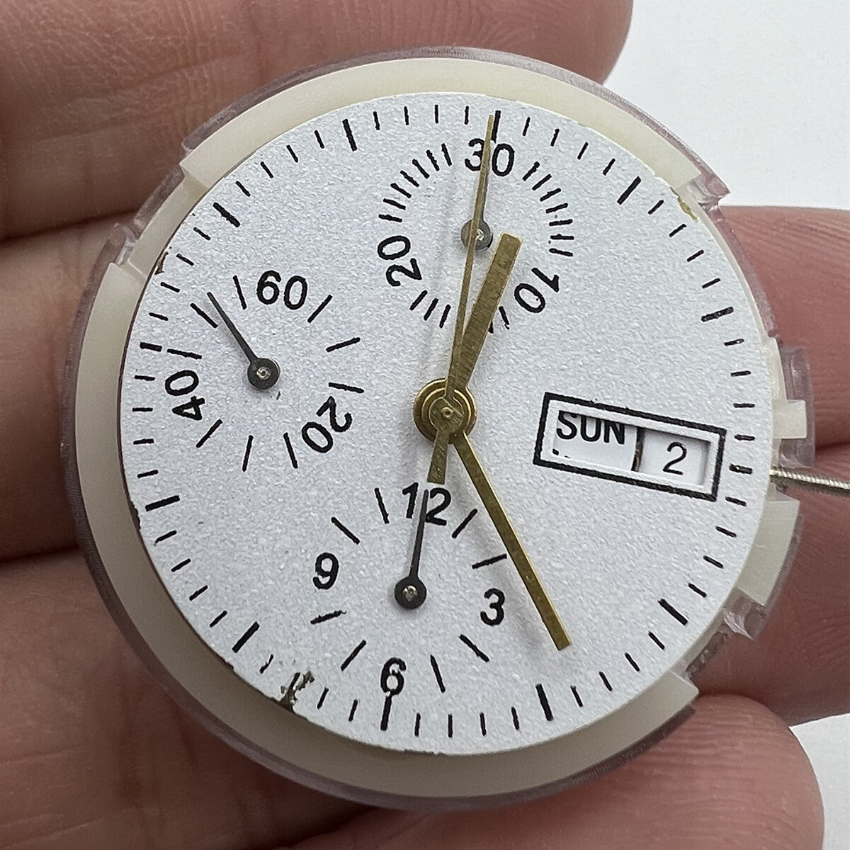 Asian 7750 Automatic Chronograph Movement Day D3 ETA 7750 Configuration