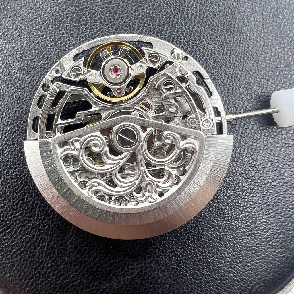 HZ7500A Silver Hollow Round Automatic Mechanical China Made Movement