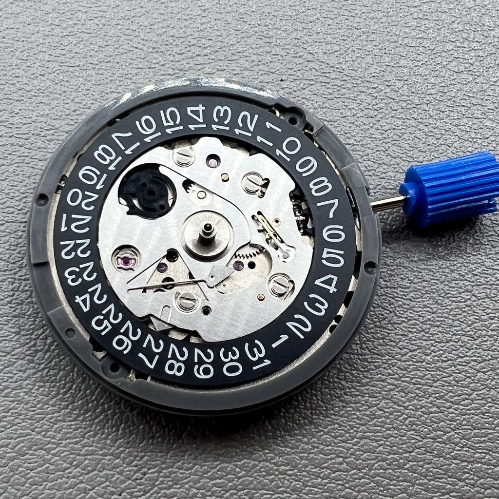 Japan Seiko NH35 Automatic Mechanical Movement Black Date Dial Crown At 3.8