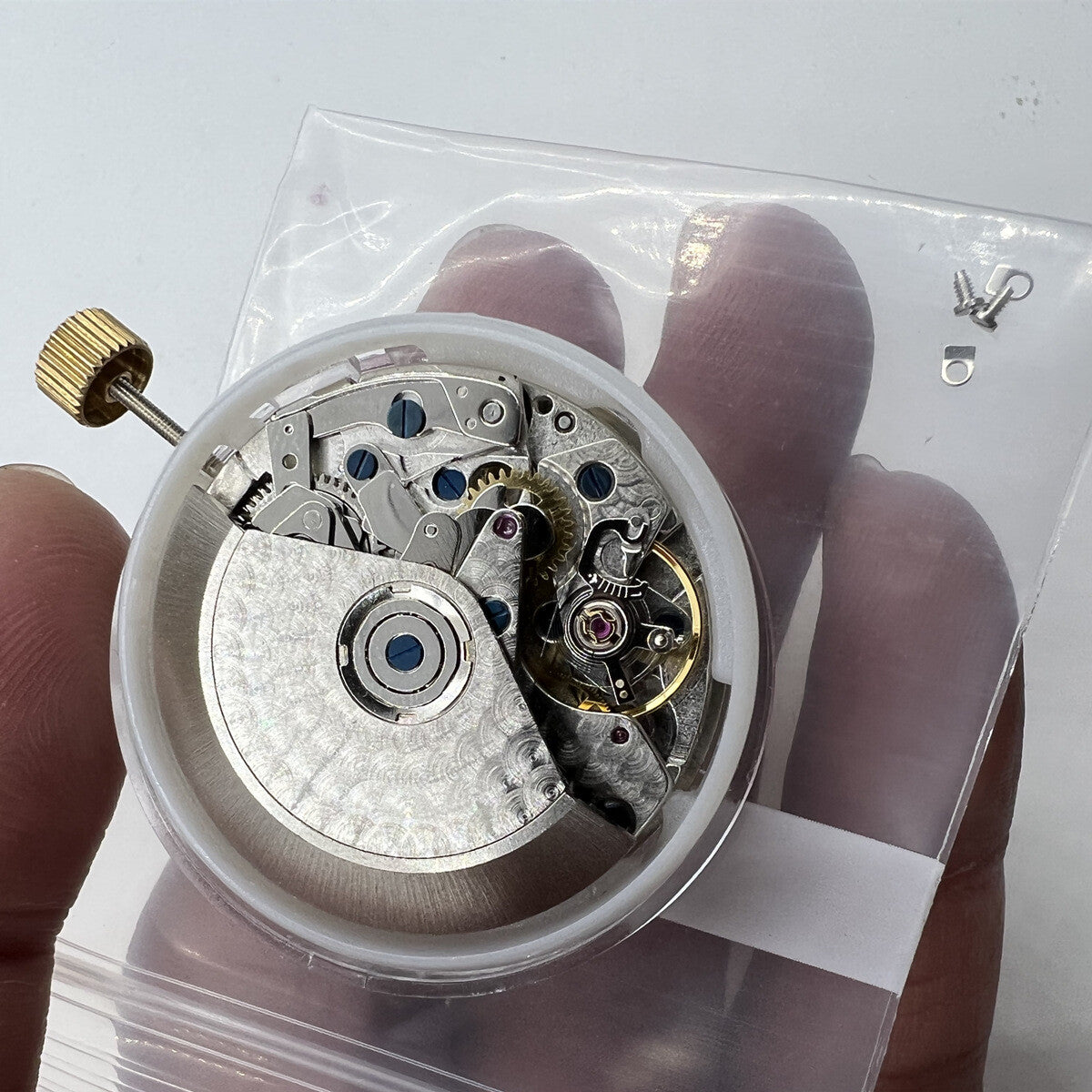 China Made Black Dandong 7753 7750 Automatic Mechanical Movement Small Second@9