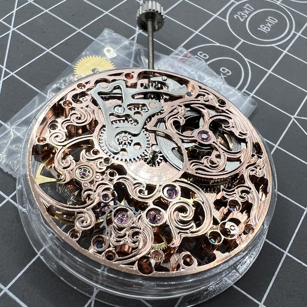 Seagull ST3600 6497 Carved Hollow Hand Winding Manual Mechanical Movement