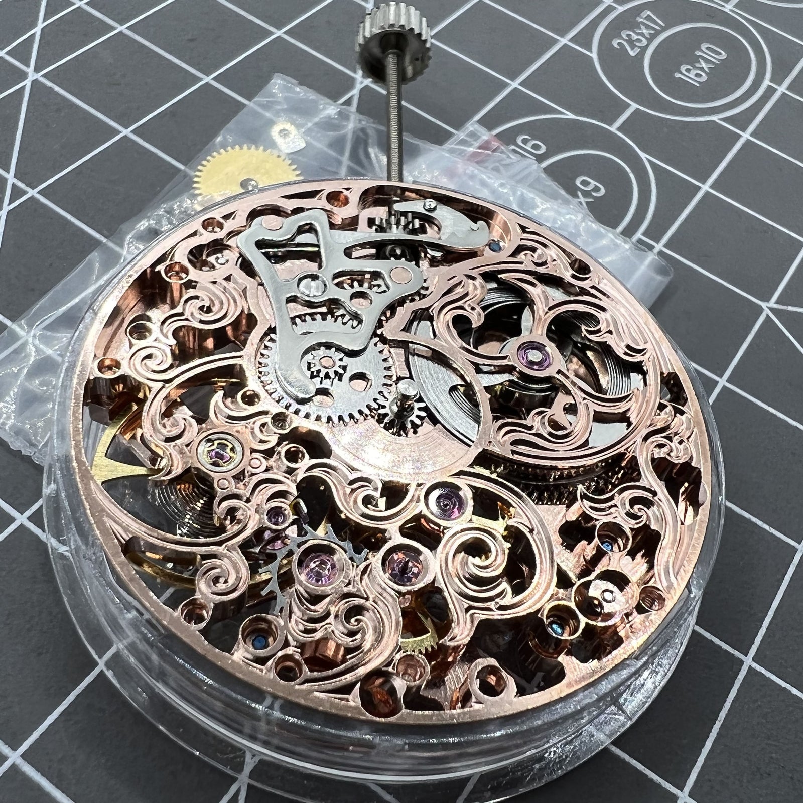 Seagull ST3600 6497 Carved Hollow Hand Winding Manual Mechanical Movement