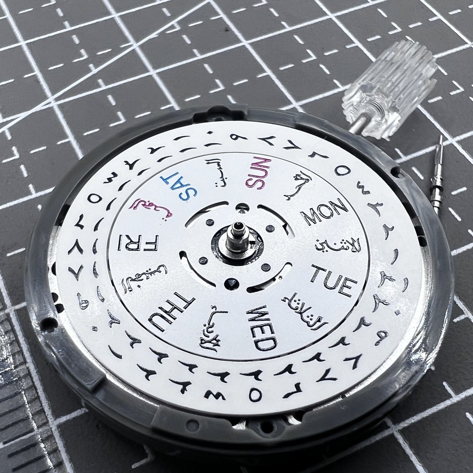 Japan Seiko NH36 Automatic Mechanical Movement Arabic Date Dial Crown At 3.8