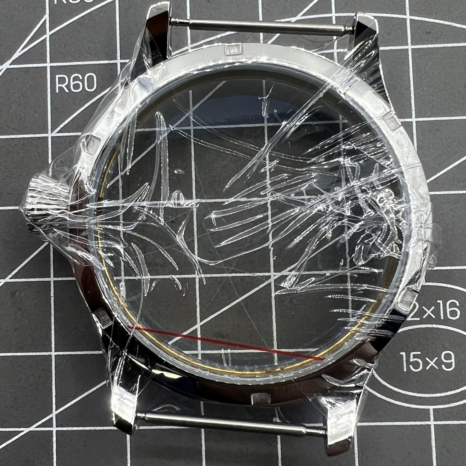 44mm Watch Case Stainless Steel Case for 6498 Seagull ST3600/ST3621 or ETA 6497