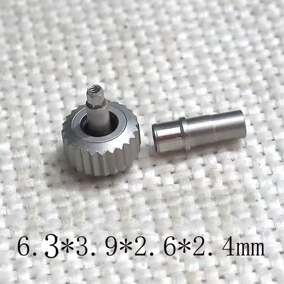Titanium Grey Watch Crown No Screwed Fit for Seamaster 300 Watch Cases 231.20