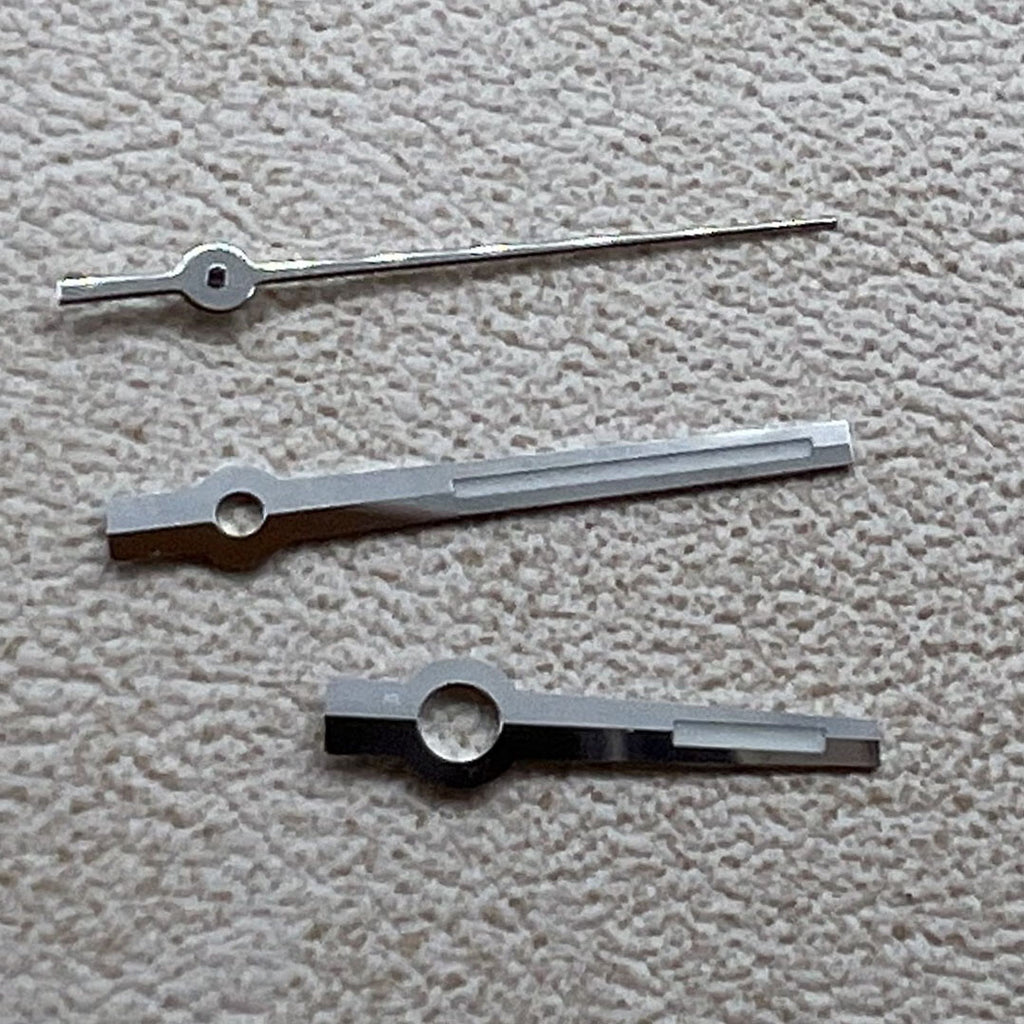 2 Sets/Pack Modified Dayjust Silver Trim Green Lume Hands for Miyota 8285