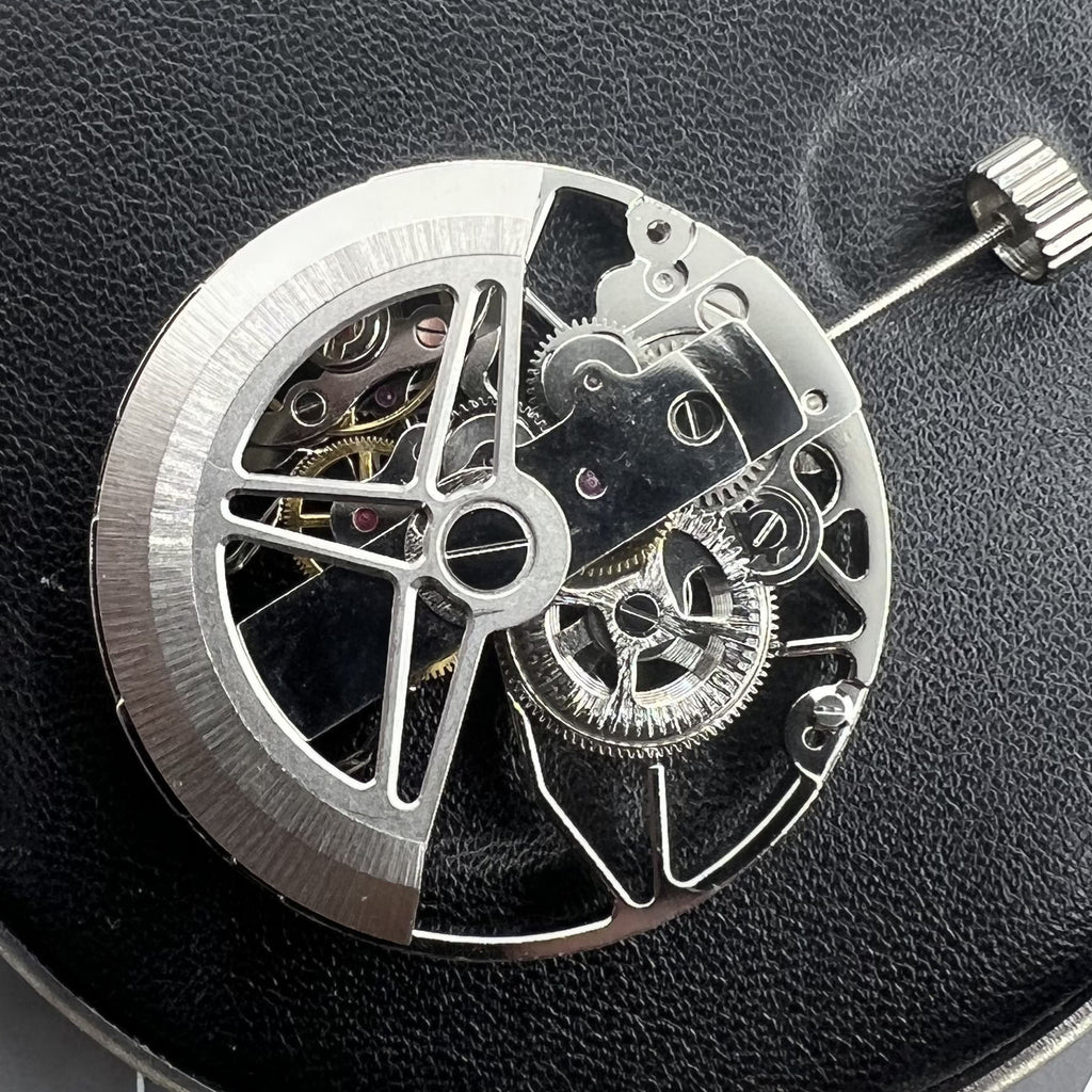 Dandong 8306 Hollow Silver 2 Hands Automatic Mechanical Movement