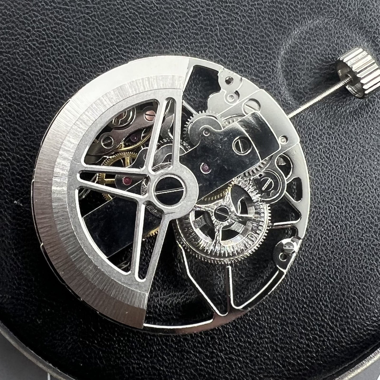 Dandong 8306 Hollow Silver 2 Hands Automatic Mechanical Movement