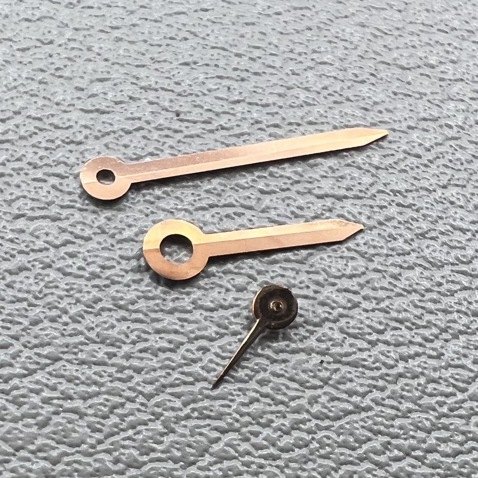 2 Sets/Pack Rose Golden Trim Arrow Shape Watch Hands for Miyota 1L45 Movement