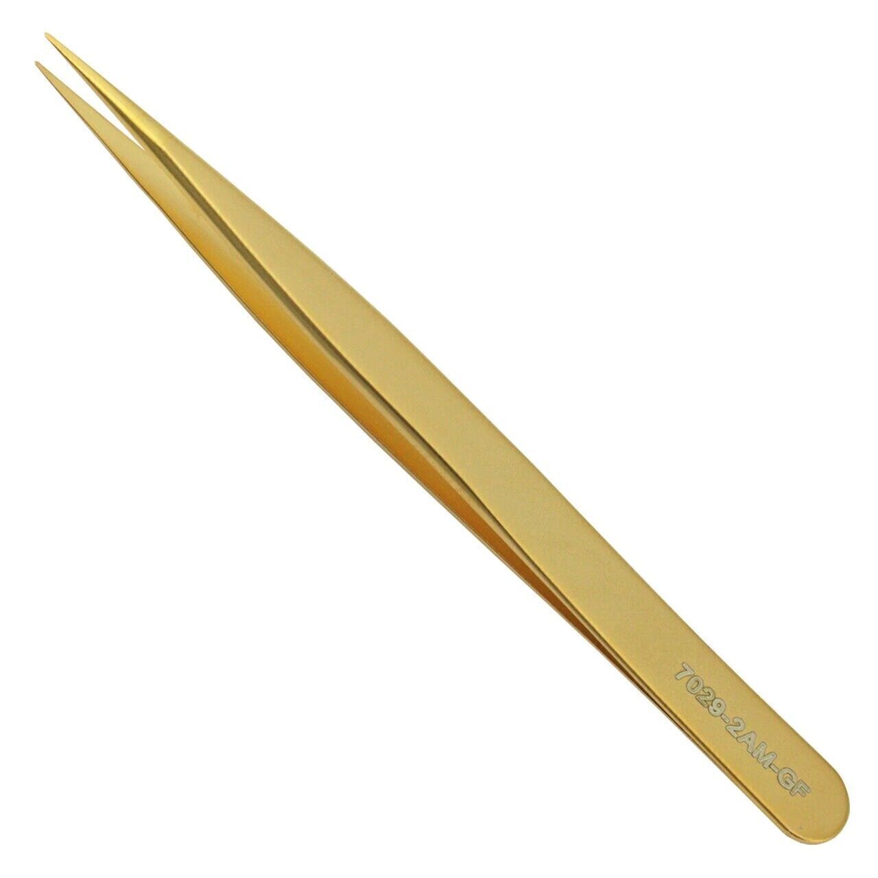 Bergeon 7029-2AM-GF Gold Tweezers Plated Antimagnetic Brass