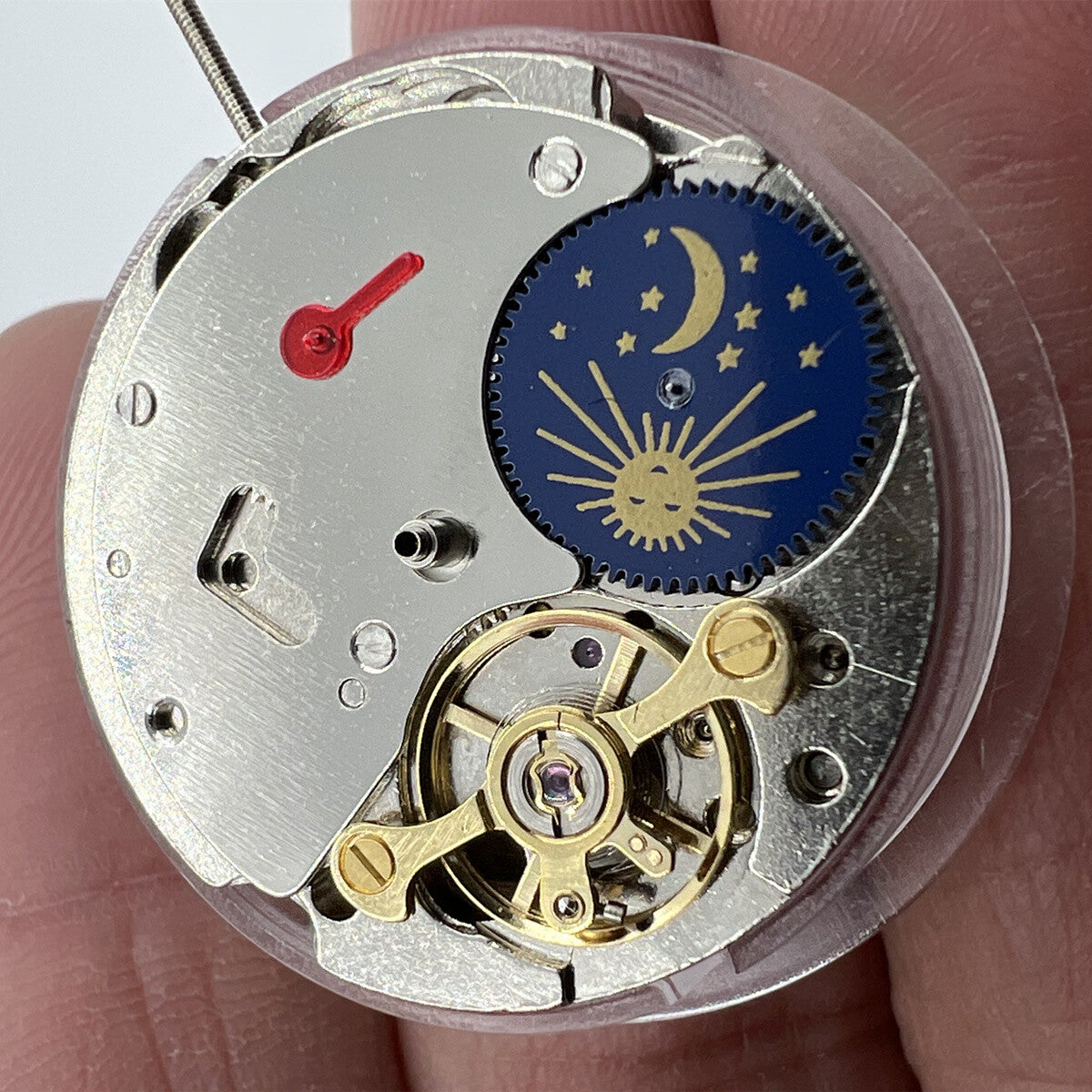 China Made 7120 Automatic Mechanical Movement Balance Wheel@9 Moon Phase@6