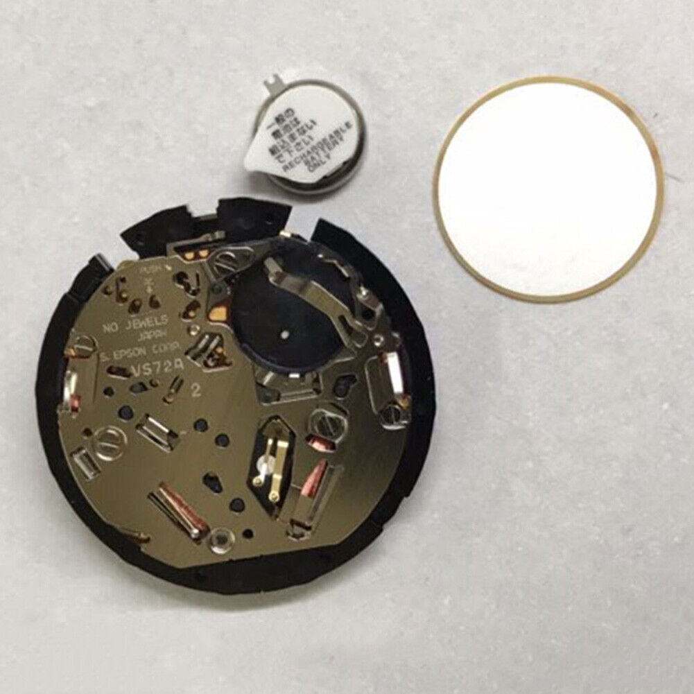 Hattori Epson TMI VS72 VS72A Watch Quartz Movement Solar Power Japan Made