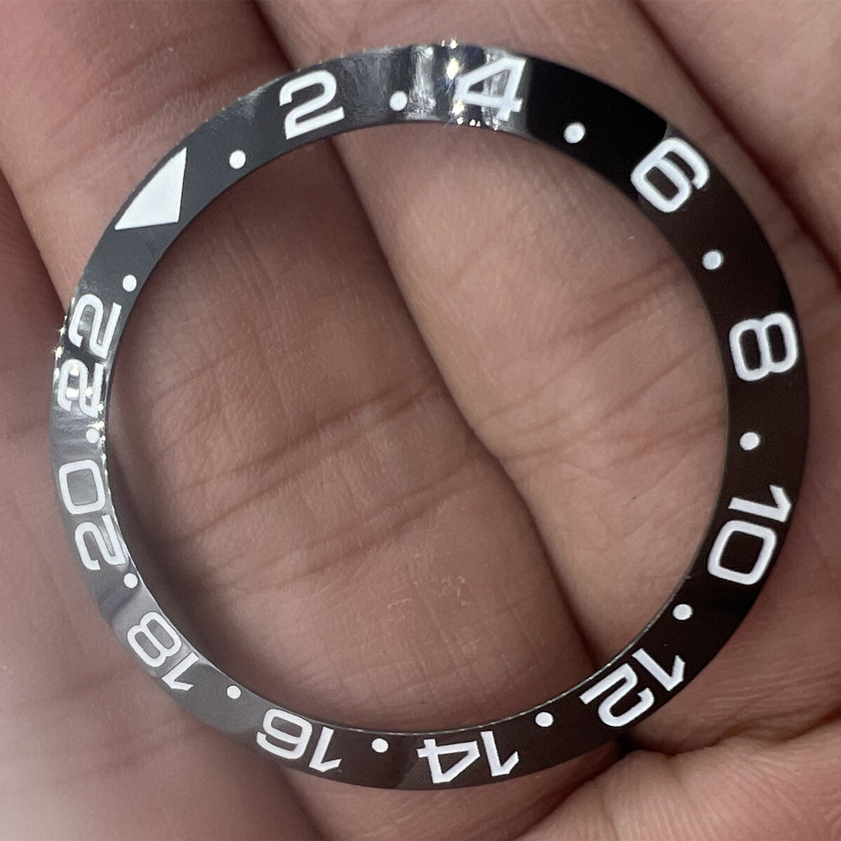 38mm Black Ceramic Watch Bezel for GMT Mens Watch Accessories Watch Repair Part