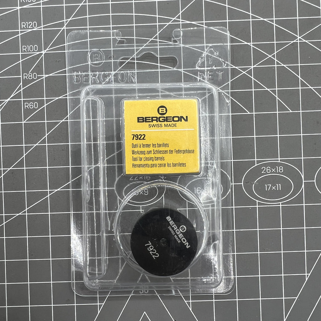 Swiss Bergeon 7922 Spring Barrel Installation Tool for Closing Mainspring Cover