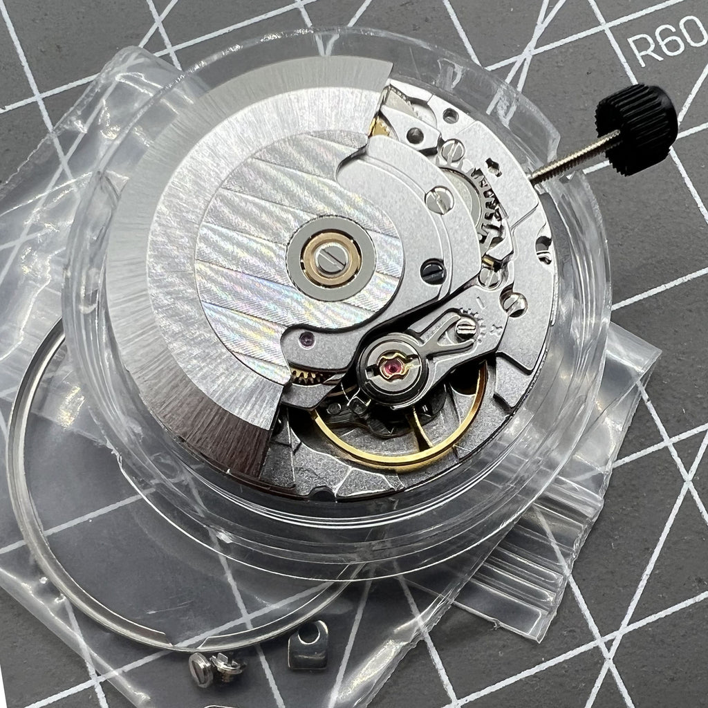 Seagull 2824 Automatic Date At 6 Mechanical Movement Black Disk Wheel