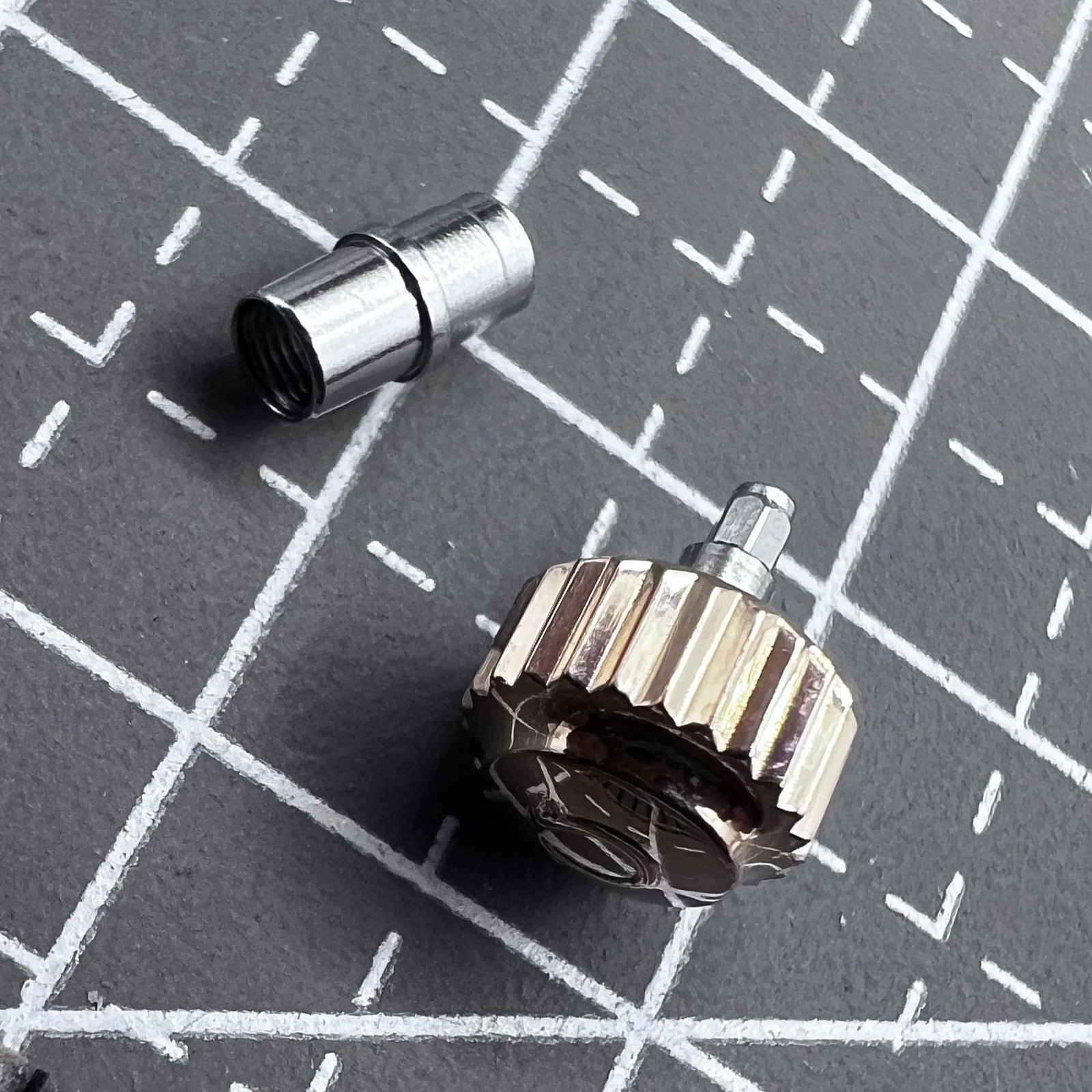 6.0mm Rose Golden Watch Crown with Tube for OMEGA Seamaster 300 Watch