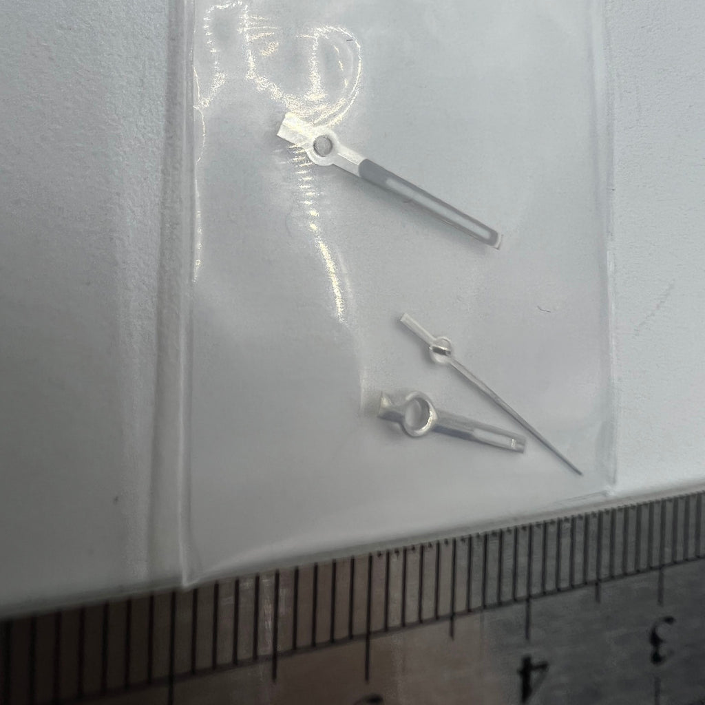 Typical Silver Trim Green Luminous Watch Hands for NH35/NH36/4R/7S