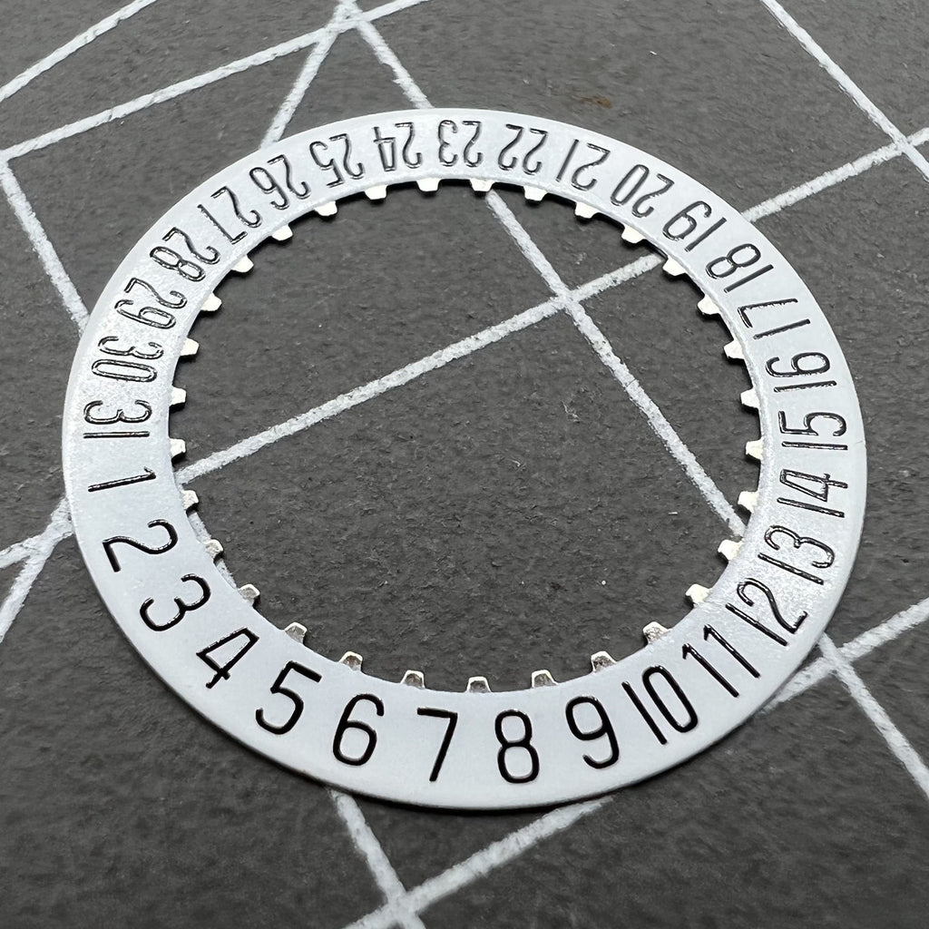 White Date Disk Wheel Date Wheel for ETA 204.911 Movement