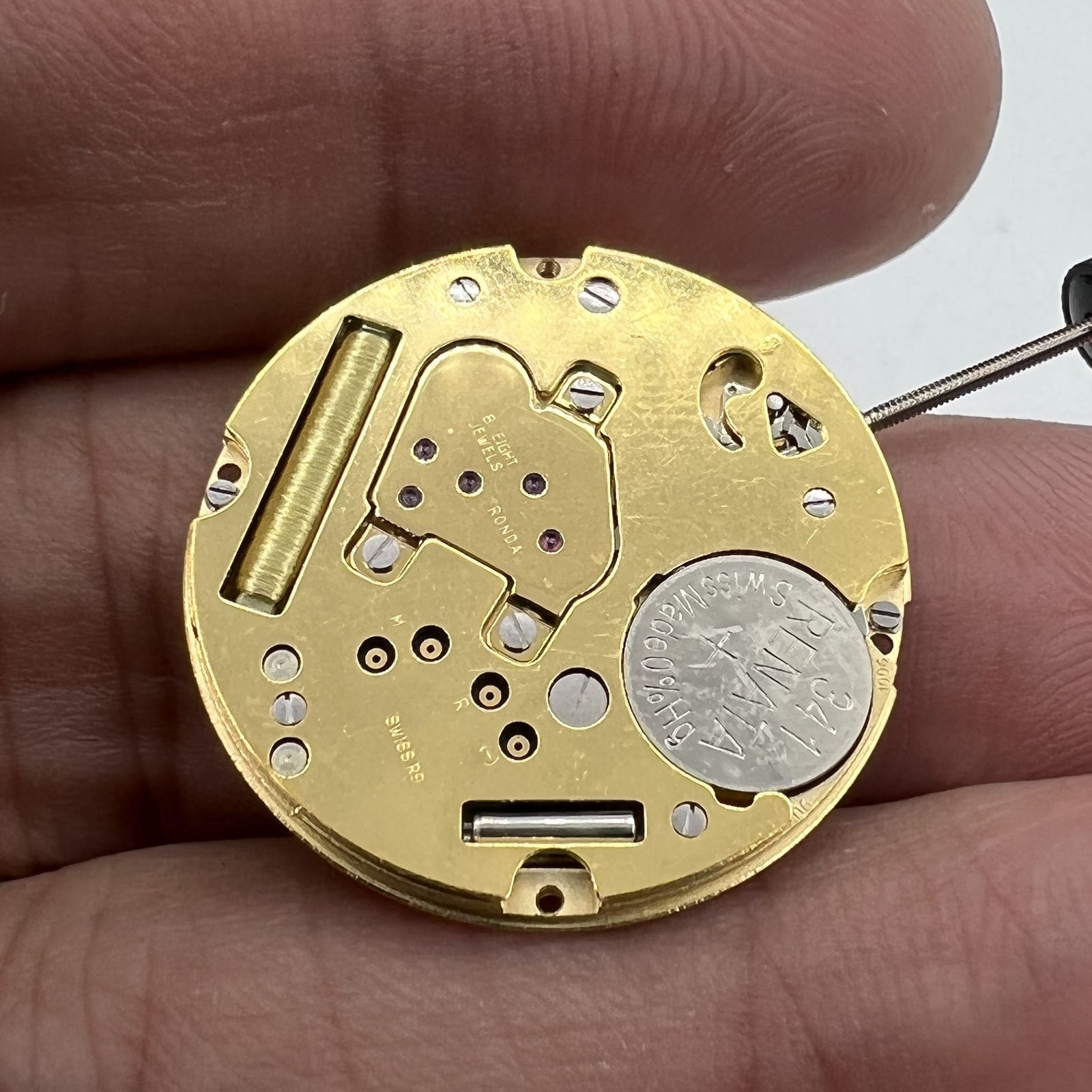 Swiss Made Ronda 1006 Slimtech Golden Quartz Watch Movement Date@6 Watch Parts