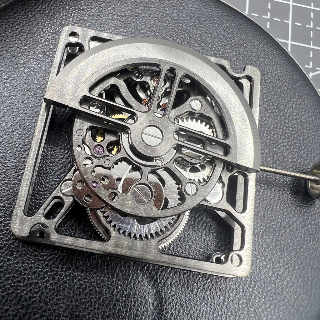 HZ1B01D Black Hollow Square Automatic Mechanical Movement